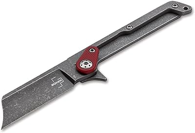 Couteau de poche edc booker plus fragment simple, trou pour lanière, protège-doigts, clip