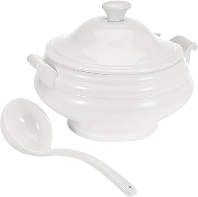 Service à soupe symphony avec louche - 2 pièces, 3,8 l - blanc