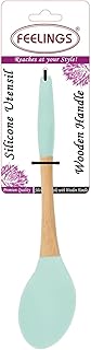 Cuillère en silicone feelings, verte, 32 cm, rj3579, 3579