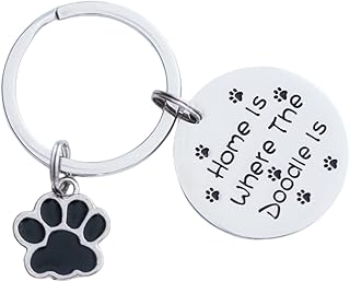 Cadeau pour les propriétaires de goldendoodle porte-clés hommes femmes filles amoureux ornement mini