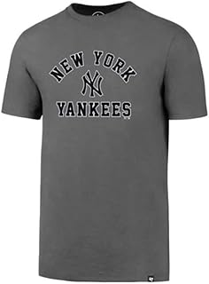 تي شيرت mlb men's varsity arch slate grey primary logo super rival