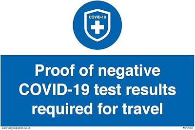 Preuve de résultats négatifs au test covid-19 requise pour voyager