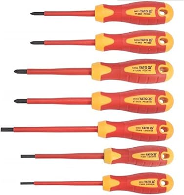 Jeu de tournevis isolés yato 7 pièces/ensembles yt-2828