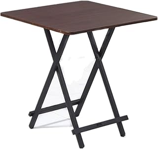 Table pliante multifonctionnelle kh, table carrée en bois, table de camping portable, table