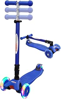 Scooter pliable pour enfants chroma wheels avec 4 hauteurs réglables limite de poids