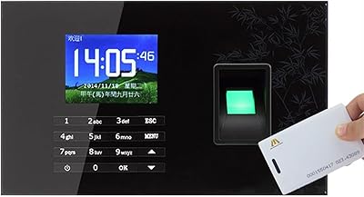 Machine de présence a-c051, lecteur de carte biométrique à empreintes digitales intégré, lecteur