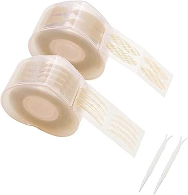 Goodrun 1200 pièces-600 paires de ruban pour paupières bande naturelle fine et large