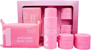 Coffret de blanchiment et d'entretien beauty vault - savon kojic doux, tonique d'entretien