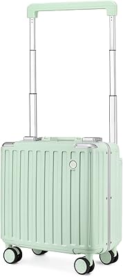 Bagage rigide portable léger 18 pouces avec serrure tsa, greymarl, bagage rigide spinner