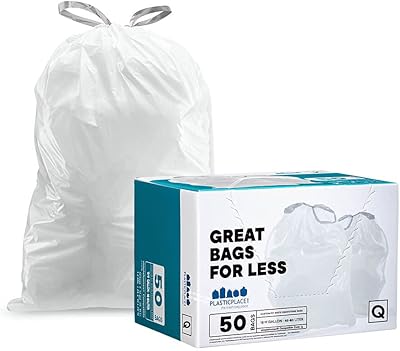 Sacs poubelles en plastique de taille personnalisée │ simple human (x) code q