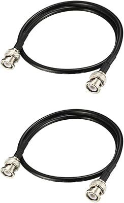 Câble coaxial oxcel rg58 avec connecteurs bnc mâle vers bnc mâle, 50 ohms
