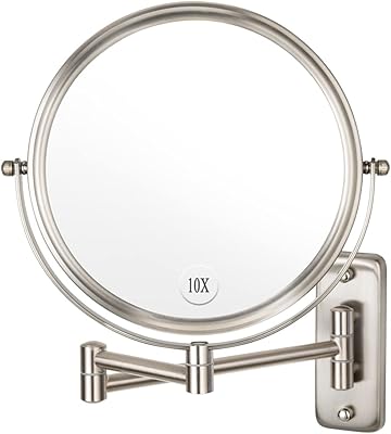 Miroir de maquillage mural alhakin - miroir de salle de bain rotatif extensible