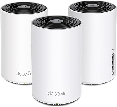 Tp - système wi-fi mesh tri-band 6e deco link axe5400, noir et blanc