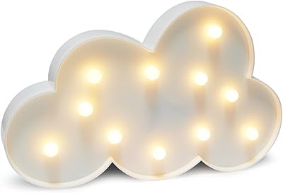 Lampe de table de nuit led glinty cloud pour fête d'anniversaire, mariage, décoration