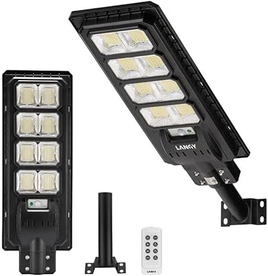 200w led réverbères solaires 360pcs haute lumen solaires extérieur du