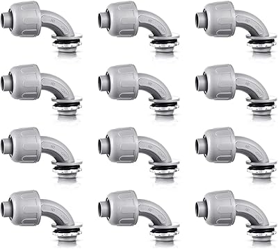 1/2" connecteur étanche aux liquides électrique non métallique flexible compatible avec les raccords