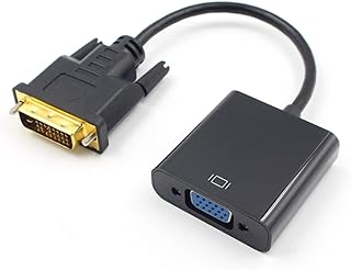 Adaptateur dvi vers vga dvi 24+1 dvi-d mâle vers vga femelle, câble convertisseur