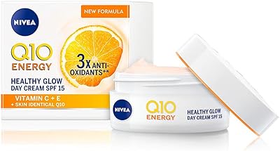 Nivea q10 energy healthy glow crème de jour visage (50 ml) énergisante