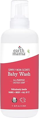 Savon de castille doux non parfumé pour bébé earth mama pour peaux