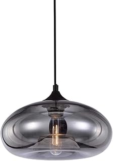 Suspension moderne en verre gris hjxd tech, suspension de plafond diy