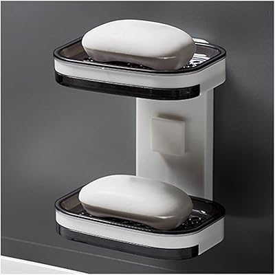 Porte-savon à 2 niveaux avec sac tiroir salle de bain cuisine