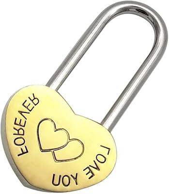 Serrure à souhaits en forme de cœur romantique, serrure d'amour éternel