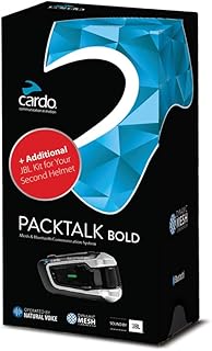 Ensemble d'interphone bluetooth pour moto cardo backtalk bold - comprend un kit backtalk