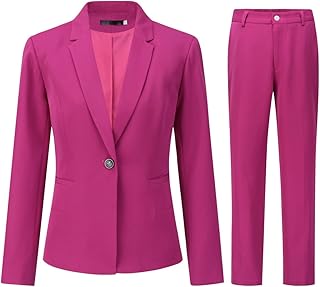 Ensemble de costume de bureau deux pièces pour femme avec coupe slim