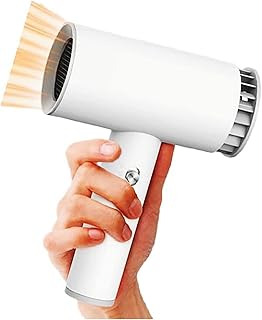 Sèche-cheveux sans fil, sèche-cheveux portable rechargeable avec vent chaud et froid, batterie intégrée