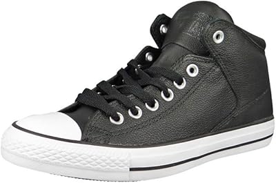 Sneakers montantes en cuir street pour hommes