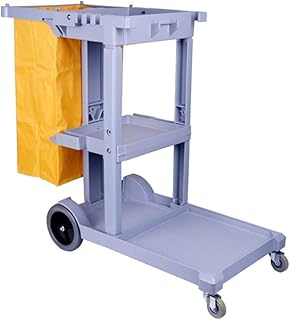 Chariots chariot de nettoyage commercial avec sac poubelle pivotant à 3