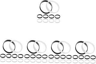 Safigle 120 pièces décor coloré noir hommes bracelet dames bracelets extensibles en caoutchouc
