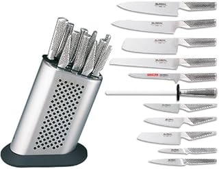 Ensemble de blocs de couteaux japonais à pois, argent, g-8311-kb-bd 12 pièces