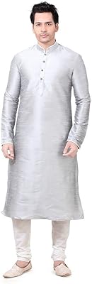 Ensemble kurta churidar pour hommes royaux, robe traditionnelle indienne faite à la main