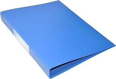 Dossier fis en polypropylène à 3 anneaux, 48 pièces, format a4, bleu