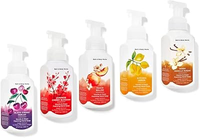 Savon moussant pour les mains bath & body works - ensemble de 5