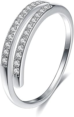 Bagues en argent zazuzu pour femmes, bague en argent sterling, diamant pour femme
