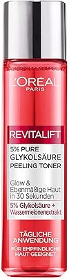 L'oréal paris tonique exfoliant à 5 % d'acide glycolique pour un éclat radieux