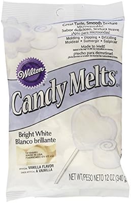 Wilton white candy melts 8oz, bonbons/caramelo idéal pour faire fondre !
