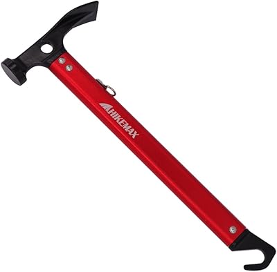 Marteau de camping extérieur léger en aluminium himax avec extracteur de piquets