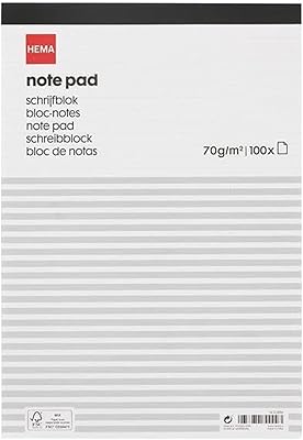 Cahier d'écriture hima, 100 pages lignées, format a4, couleur blanche