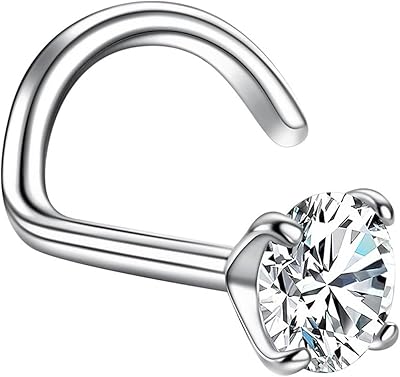 Anneau de nez en or zamass véritable 14 carats, anneau de nez solide
