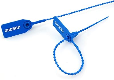Lead seals(r) 100pcs attaches à fermeture éclair en plastique pour extincteur, étiquettes de sécurité numérotées jetables, attache autobloquante de 250 mm de longueur (bleu). Diaytar : Des offres irrésistibles chaque jour