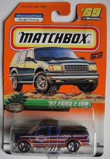 Matchbox ranger patrol, bleu '97 ford f-150 #69
