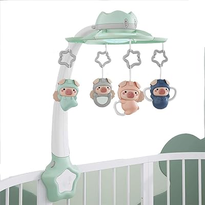 Cloche de lit rotative pour nouveau-né ensemble de supports mobiles son clair