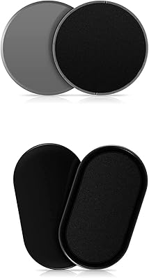 2 paires de disques abdominaux double face pour le fitness, les voyages, la maison,