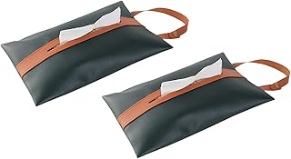 Boîte à mouchoirs en cuir pu multi-usage, créative et élégante, porte-mouchoirs en papier