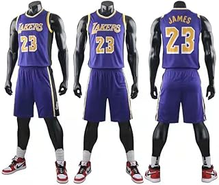 Lebron james los angeles lakers #23 ensemble maillot de basketball nba