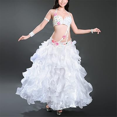 Alsmbf costume de carnaval costume femme costume de danse du ventre danse soutien-gorge ceinture grande jupe costume de performance (couleur : blanc-univers mystérieux-shining star sea9, taille : l code). Un océan de bonnes affaires sur Diaytar Sénégal
