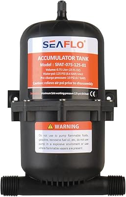 Réservoir d'accumulation sous pression seaflo 0,75/1,0 litre